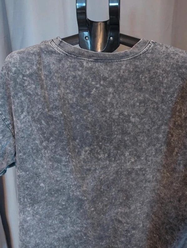 Zutter World Tour Leopard Acid Wash Grey T Shirt Size L image 8