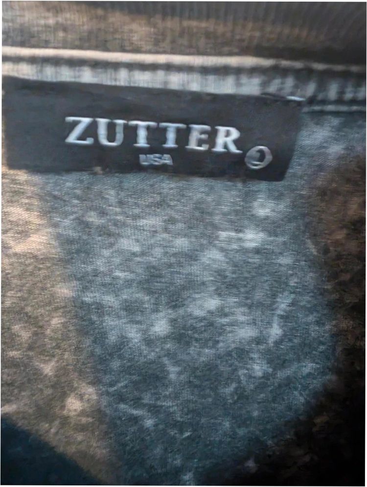 Zutter World Tour Leopard Acid Wash Grey T Shirt Size L image 5