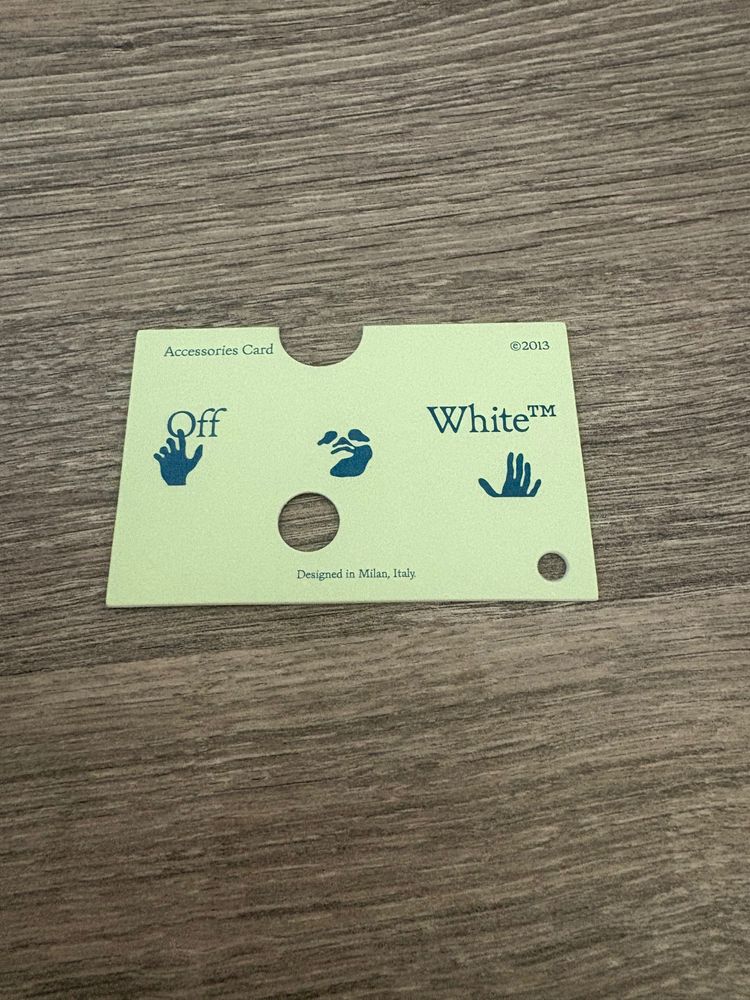 Off-White Black And Gray Accessory With Arrow Design 6
