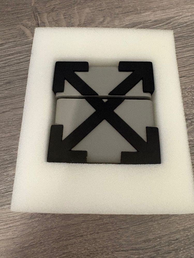 Off-White Black And Gray Accessory With Arrow Design 5