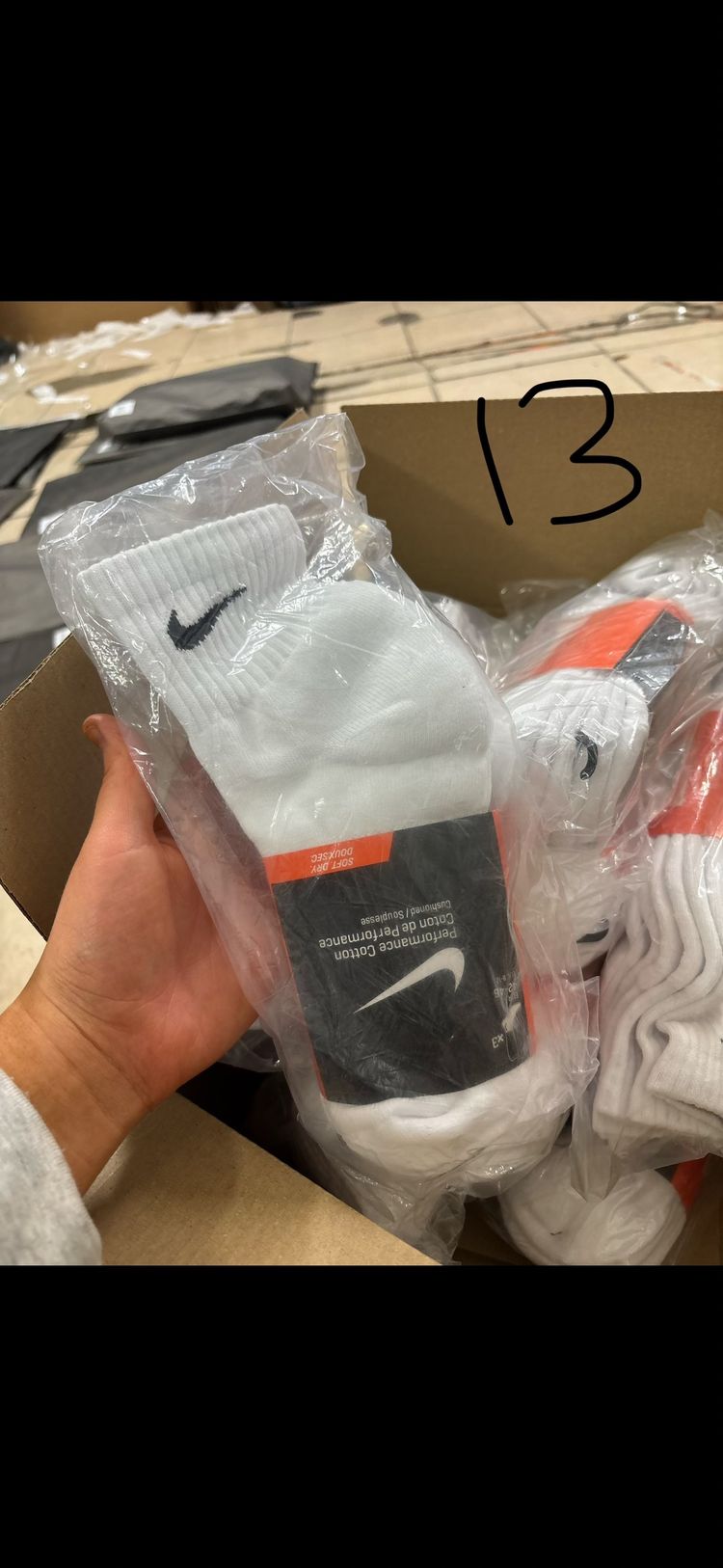 Nike White Crew Socks