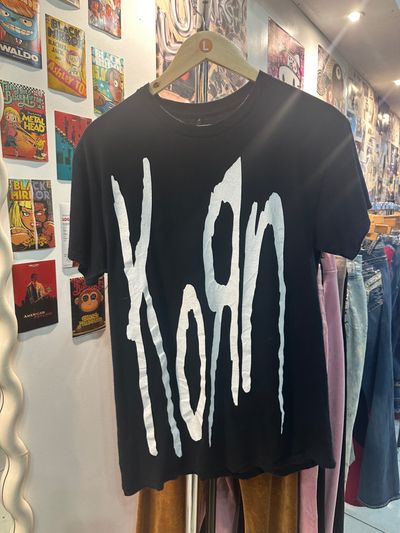 Black T-Shirt With Large White Text