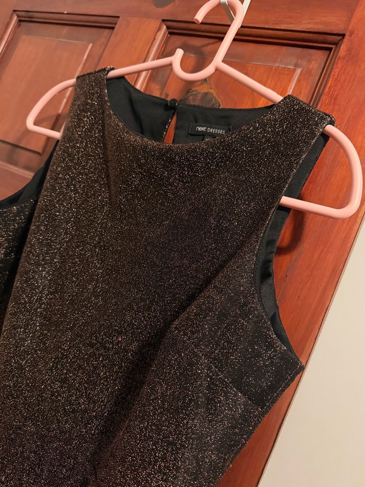 Next Sleeveless Glitter Dress imagen 2
