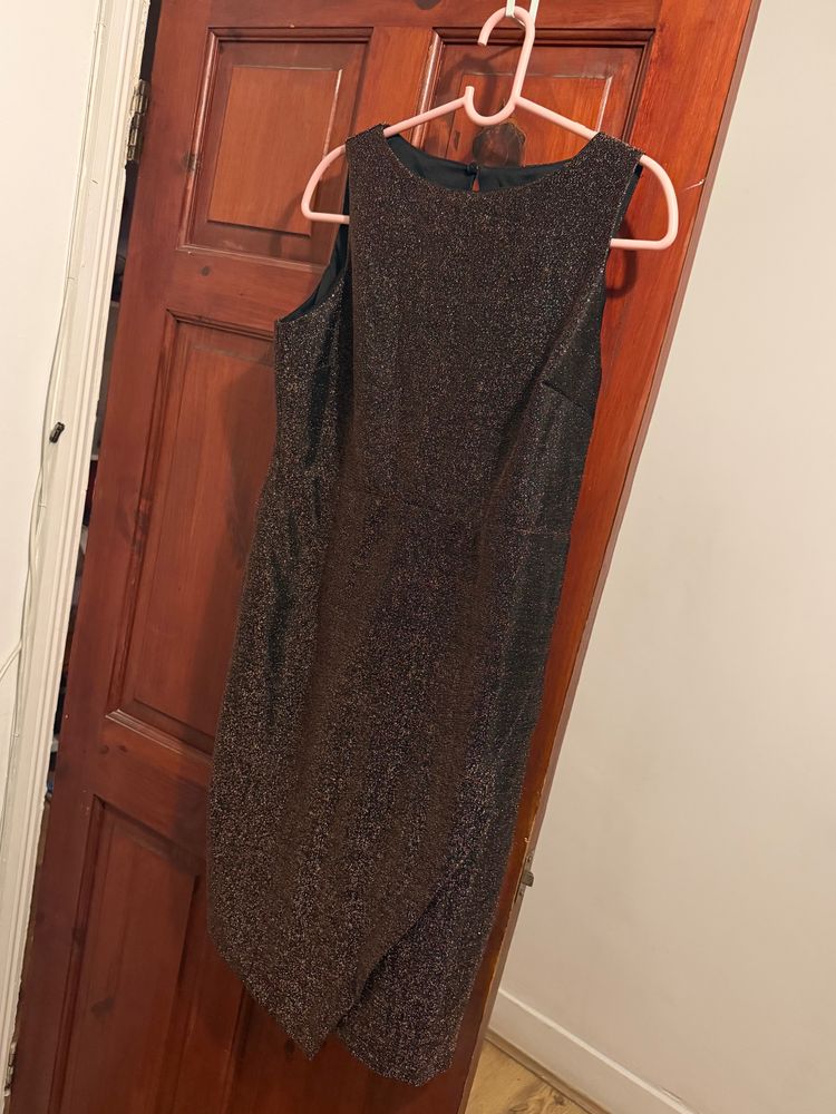 Next Sleeveless Glitter Dress obraz 1