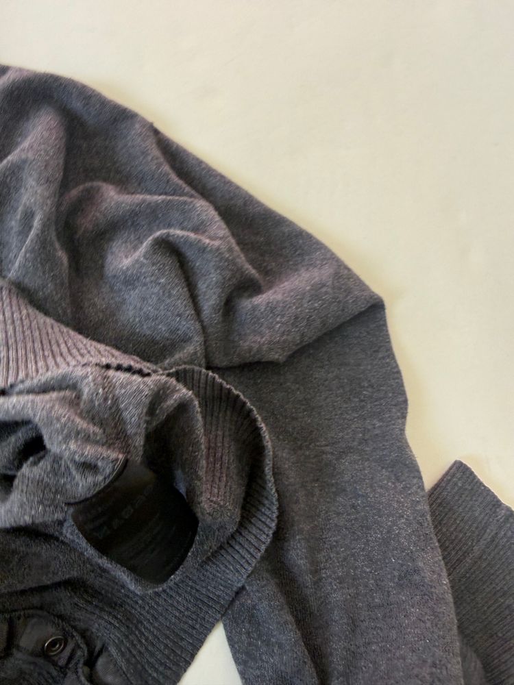 Allsaints Batwing Popper Jumper (UK14) imagen 7
