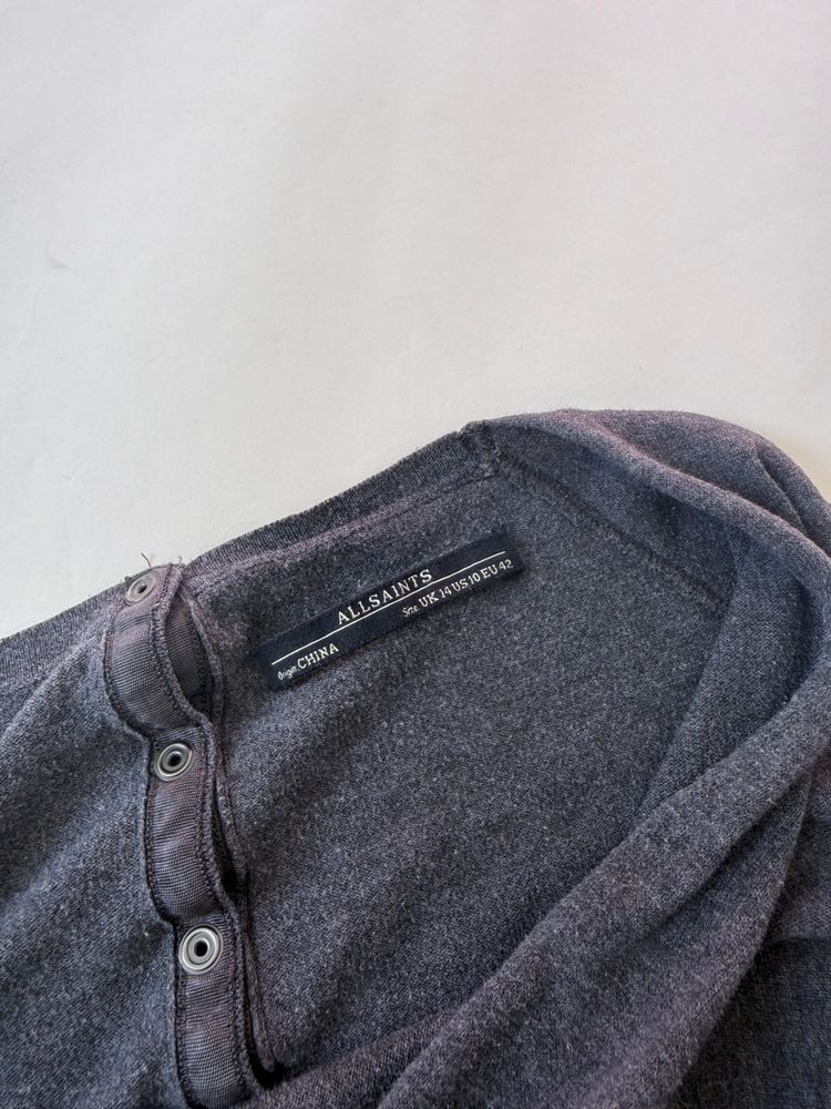 Allsaints Batwing Popper Jumper (UK14) imagen 5