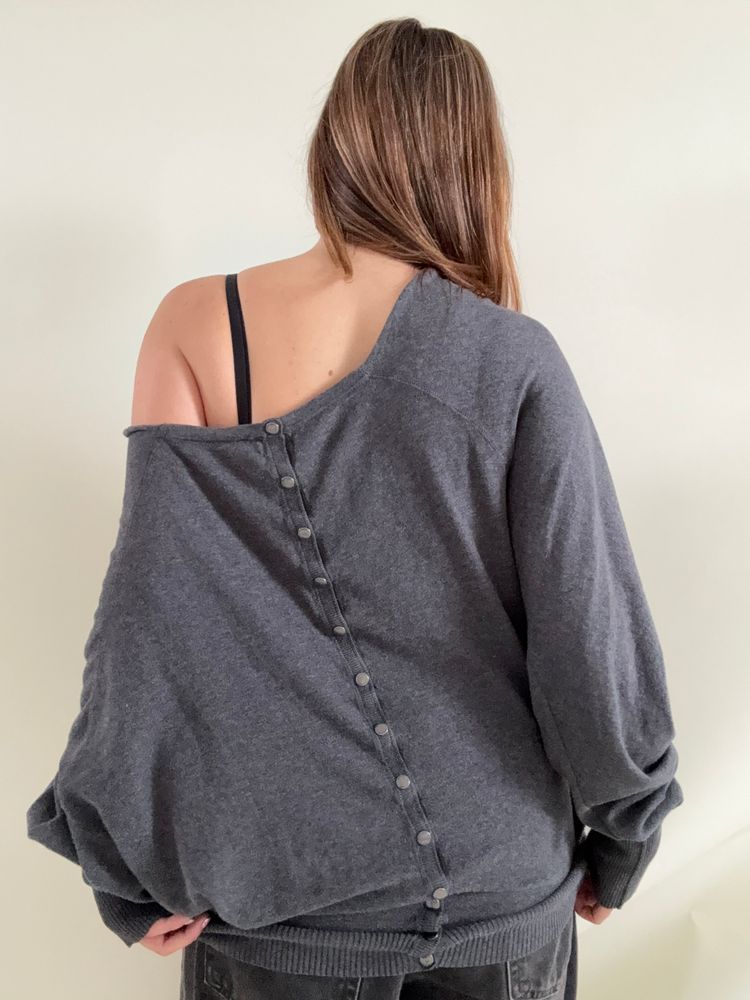 Allsaints Batwing Popper Jumper (UK14) imagen 4
