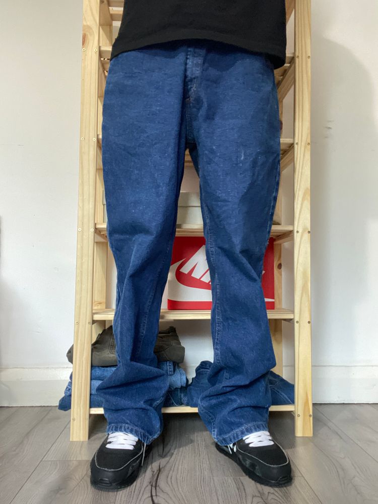 36W Vintage Baggy Carhartt Jeans Blue 