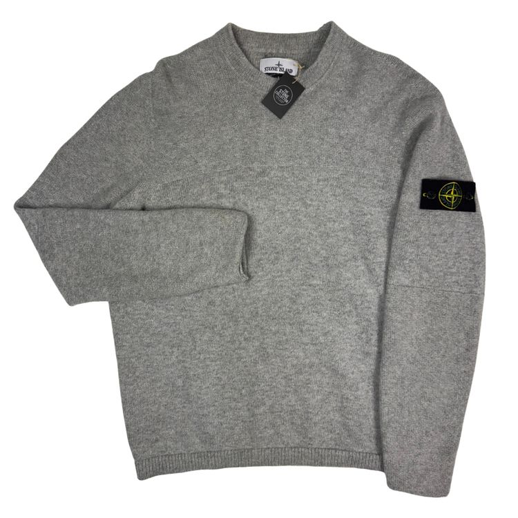 Immagine di Jersey cuello redondo de punto Stone Island gris claro - talla XL 1