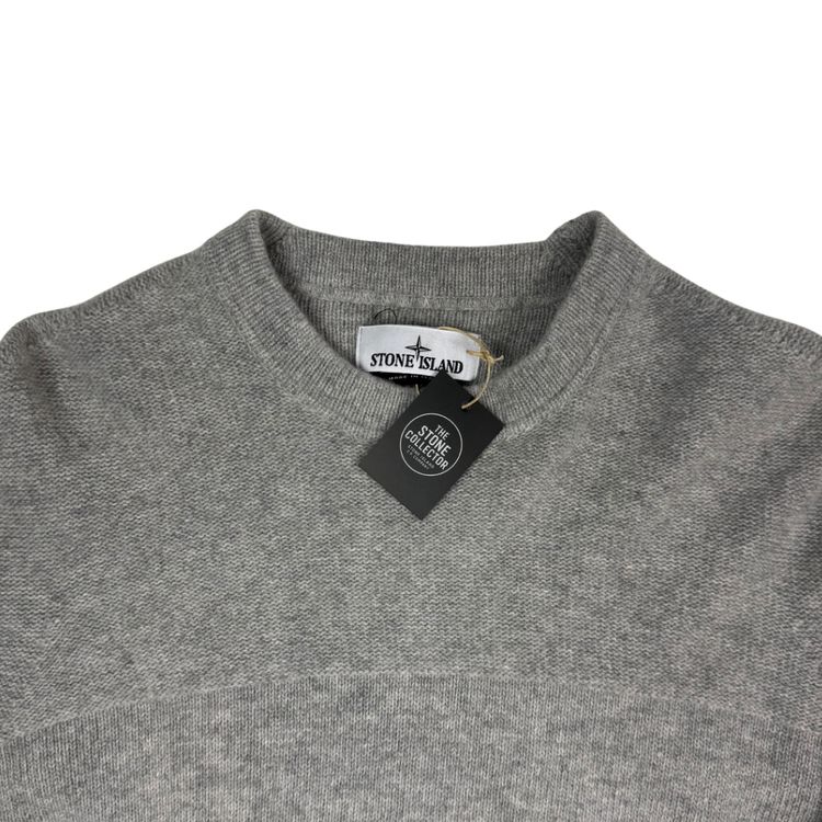 Jersey cuello redondo de punto Stone Island gris claro - talla XL image 3
