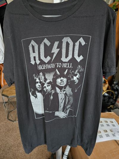 Ac/Dc Highway To Hell Black T-Shirt