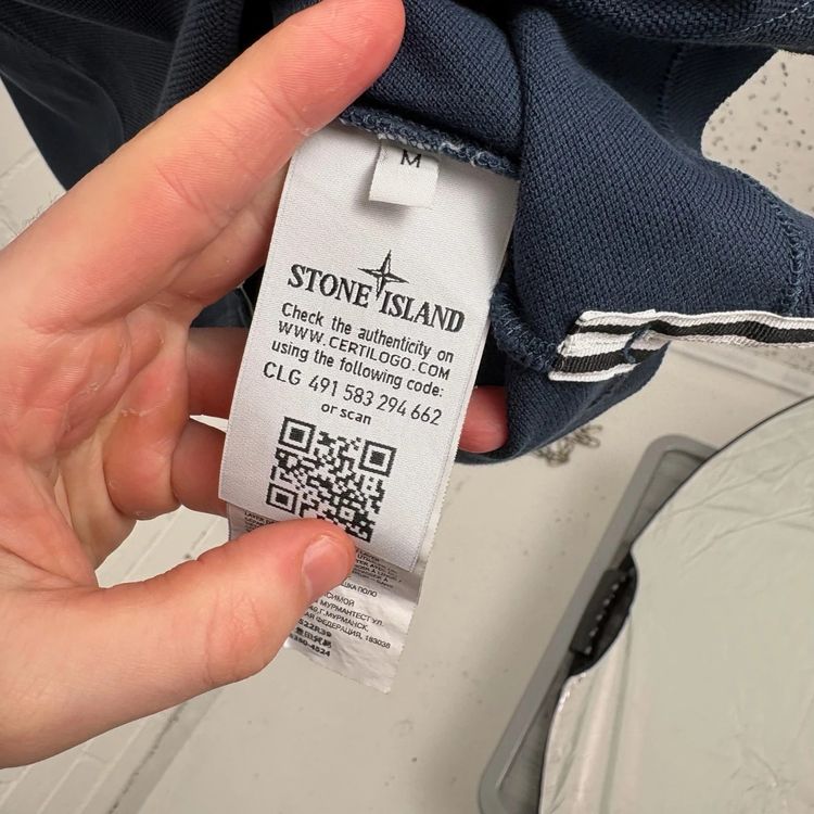 Stone Island Blue Polo Shirt image 4
