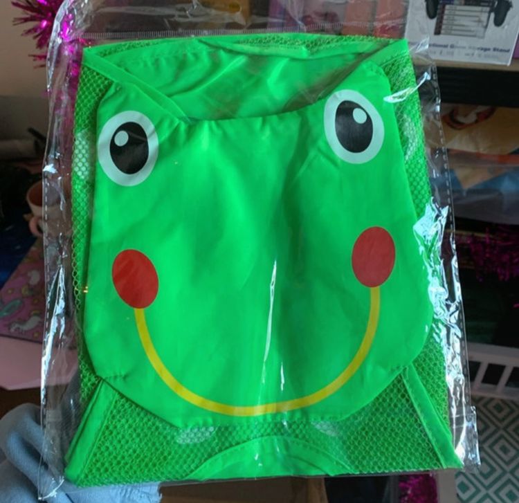 Other Green Frog Face kids bath toy storage  product image
