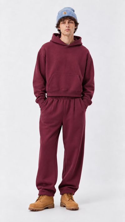 TUTA BAGGY BORDEAUX