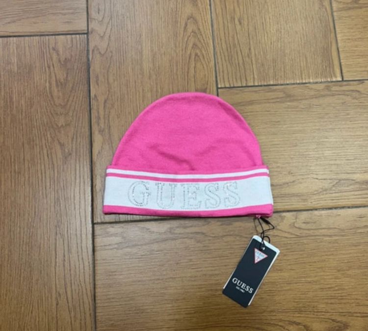 Cuffia ragazza 8/10 Anni Guess Pink Beanie Hat