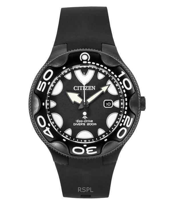 Citizen Promaster Eco-Drive Orca Polyurethane Strap Black Dial Diver's BN0235-01E 200M Men's Watch image 1