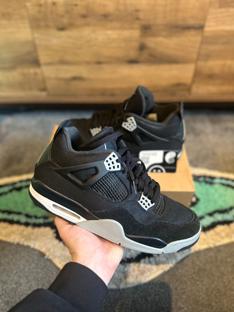 Nike Air Jordan 4 “Black Canvas” U.K. 11