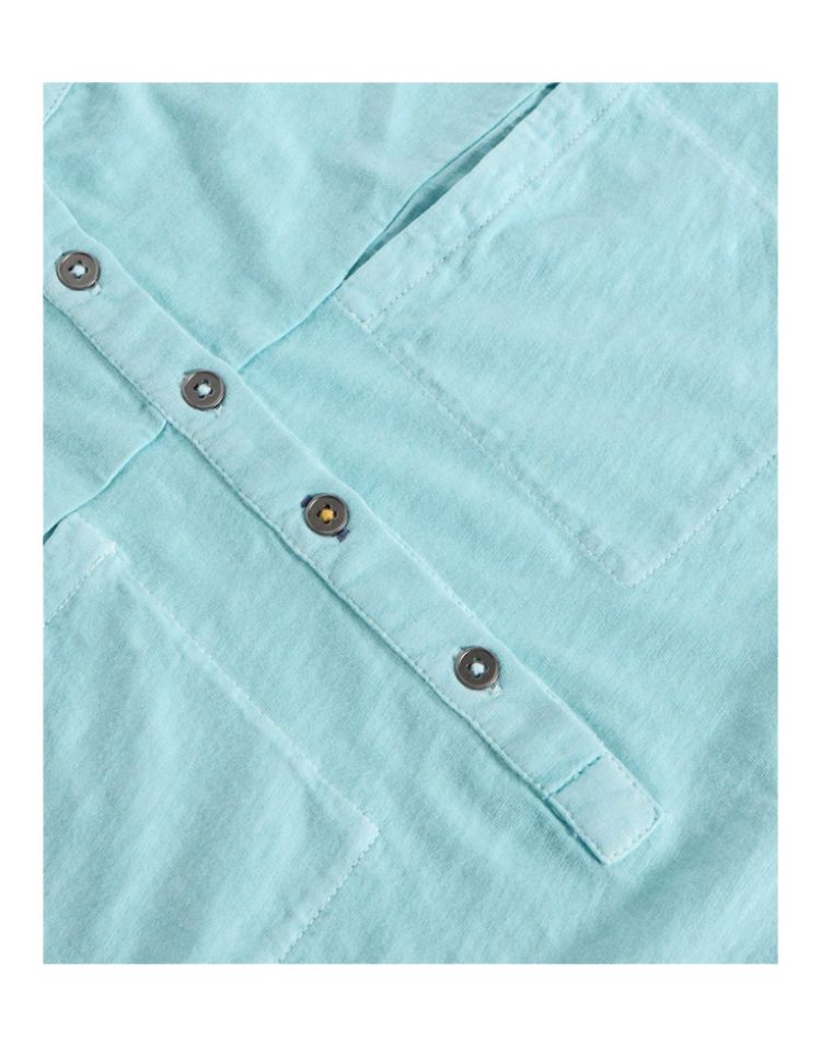 Women's Short Sleeve 100% Cotton Beth Jersey Blouse in Blue 7