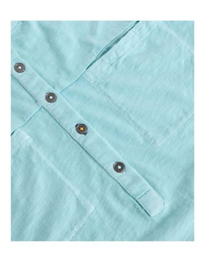 Women's Short Sleeve 100% Cotton Beth Jersey Blouse in Blue 7
