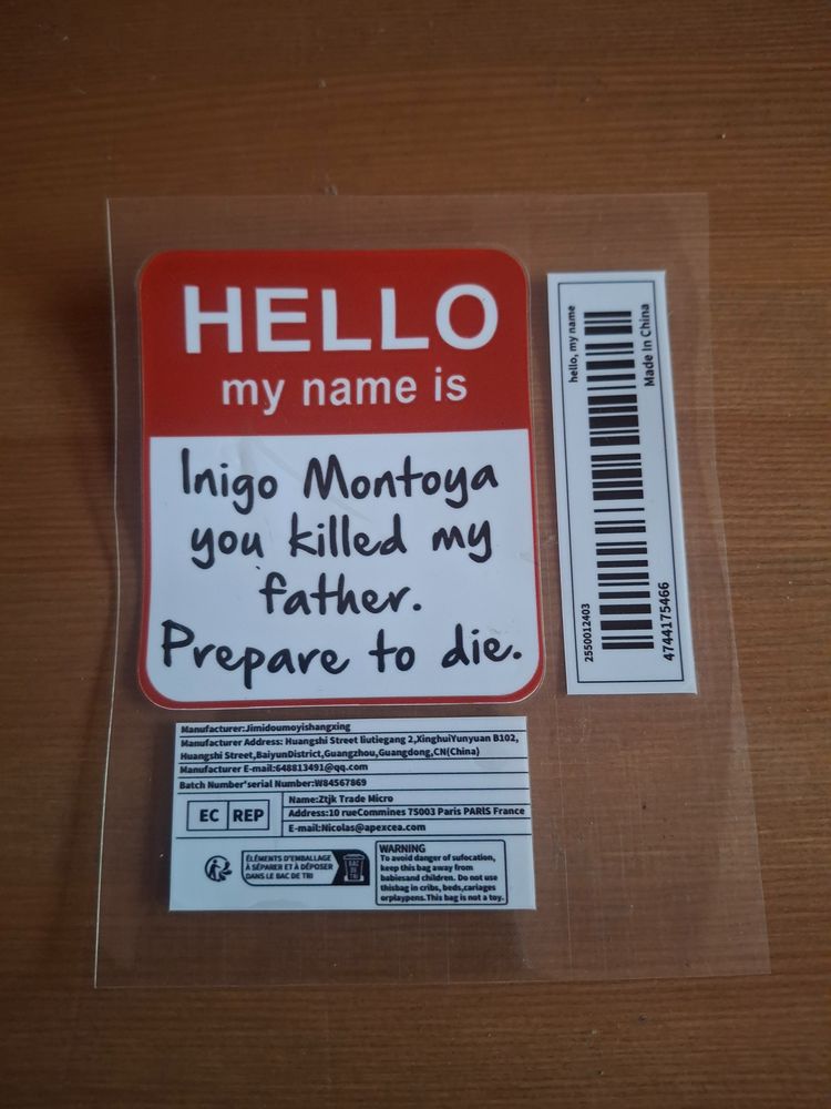 Hello My Name Is Sticker image 1
