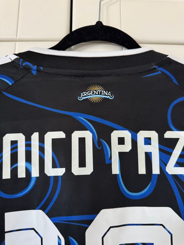 Nico Paz Argentina away jersey obraz 5