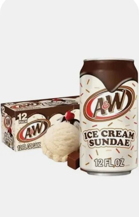 Junk Food A&W Ice Cream Sundae Soda 12 Fl Oz Can product image