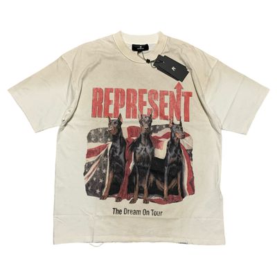 Represent Small Dream On Tour Washed Ecru White Tee
