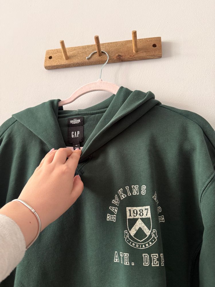 Gap Green Hoodie bluza męska  2
