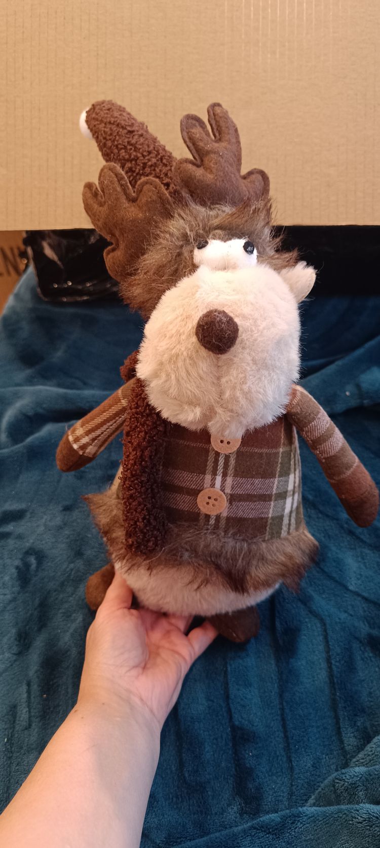  Nr 96  Plush Reindeer Doll image 1