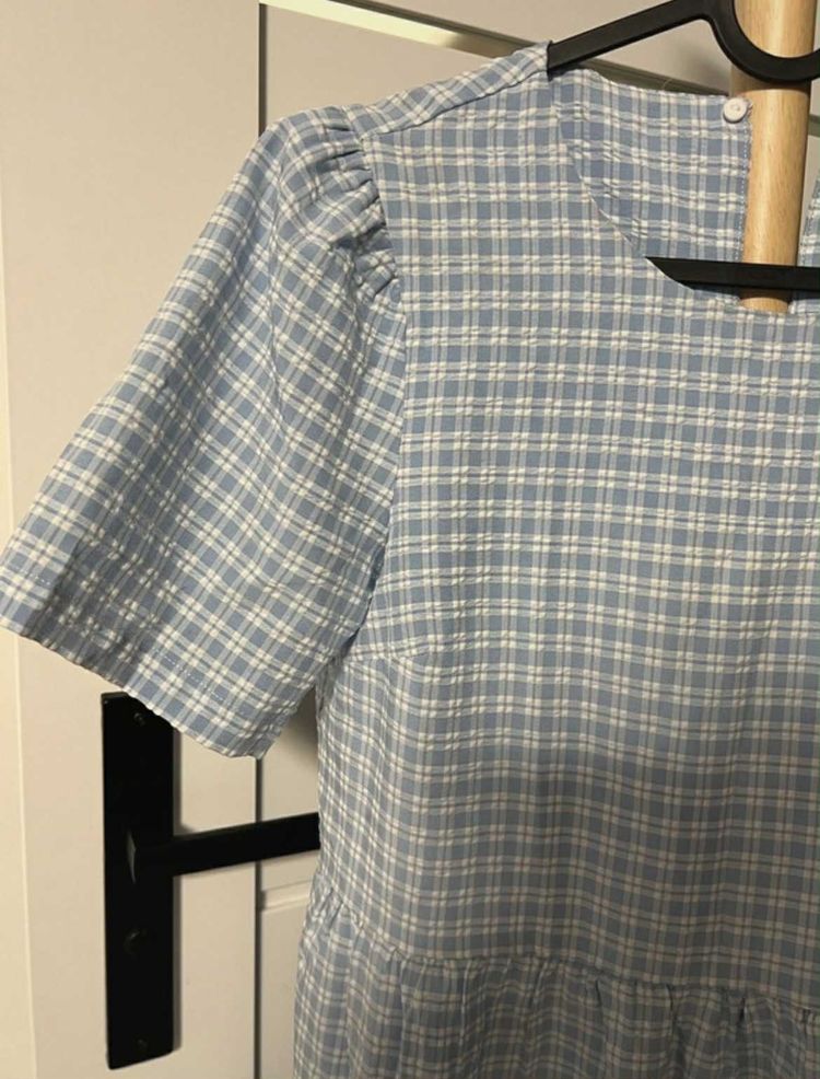 Blue Checkered Dress