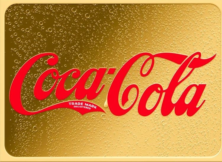 1/500 Gold  'Vintage' Coca cola bar in case