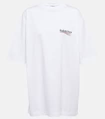 WHITE BALENCIAGA POLITICAL T-SHIRT