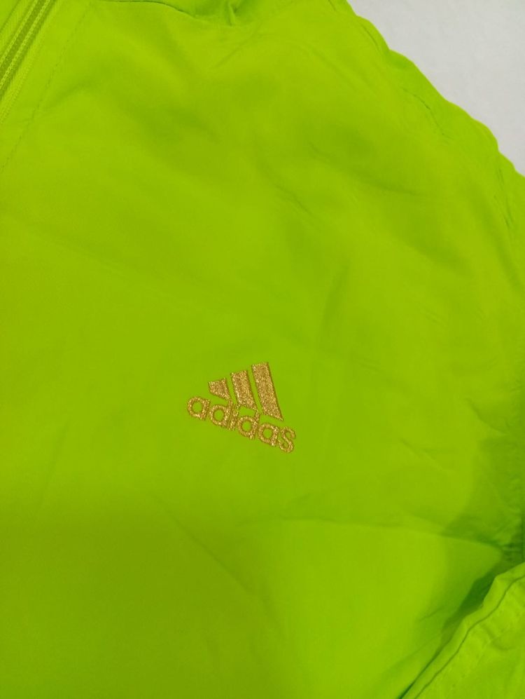Adidas green and gray jacket 2