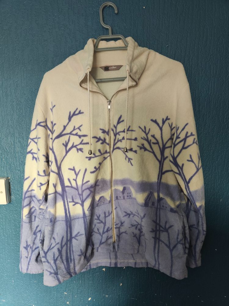 Hooded Zip-Up Sweater