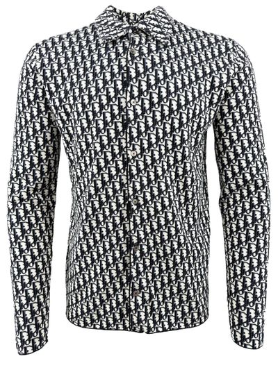 Dior Oblique Jacquard Overshirt - Navy (100842283)
