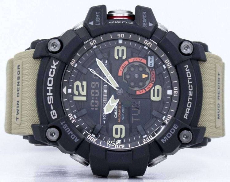Casio G-Shock Mudmaster Analog Digital Twin Sensor GG-1000-1A5 GG1000-1A5 Men's Watch 8