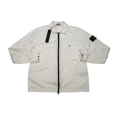 Stone Island White Logo Embroidery Compass Patch Jacket