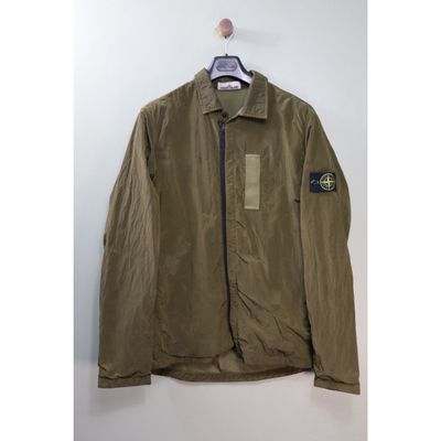 Stone Island Green Nylon Metal Overshirt