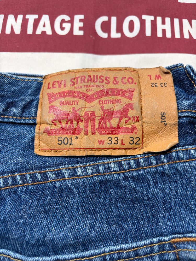 Levi'S 501 Blue Denim w33 image 2