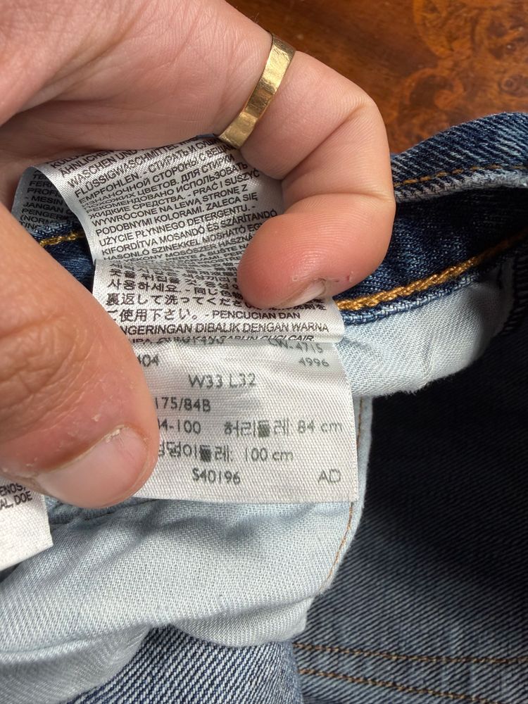 Levi'S 501 Blue Denim w33 image 5