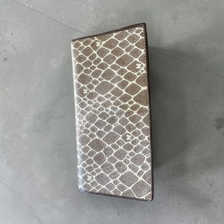 Nina Ricci Vintage Companion Wallet Printed Canvas & Brown Leather image 5