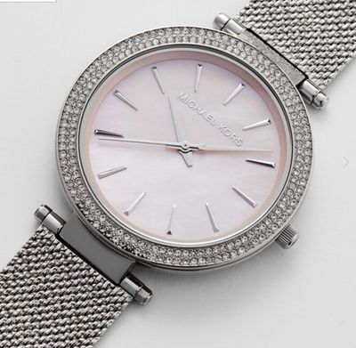 Michael Kors Pyper Pink Mesh Ladies Watch MK4518