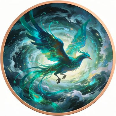 5oz copper Round, the green Pheonix.
