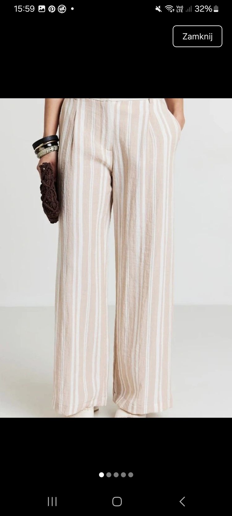Striped Wide-Leg Pants