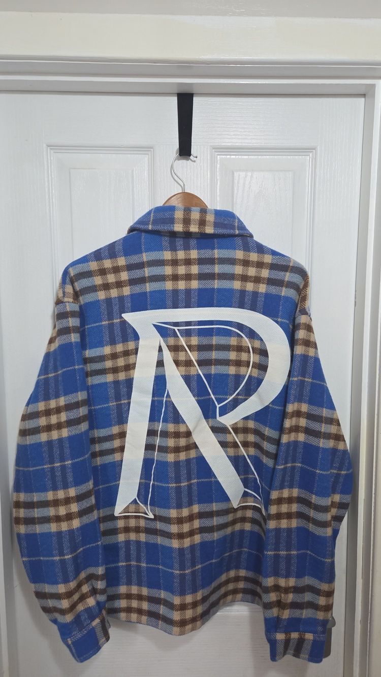 Represent Blue And Brown Plaid Shirt Jacket