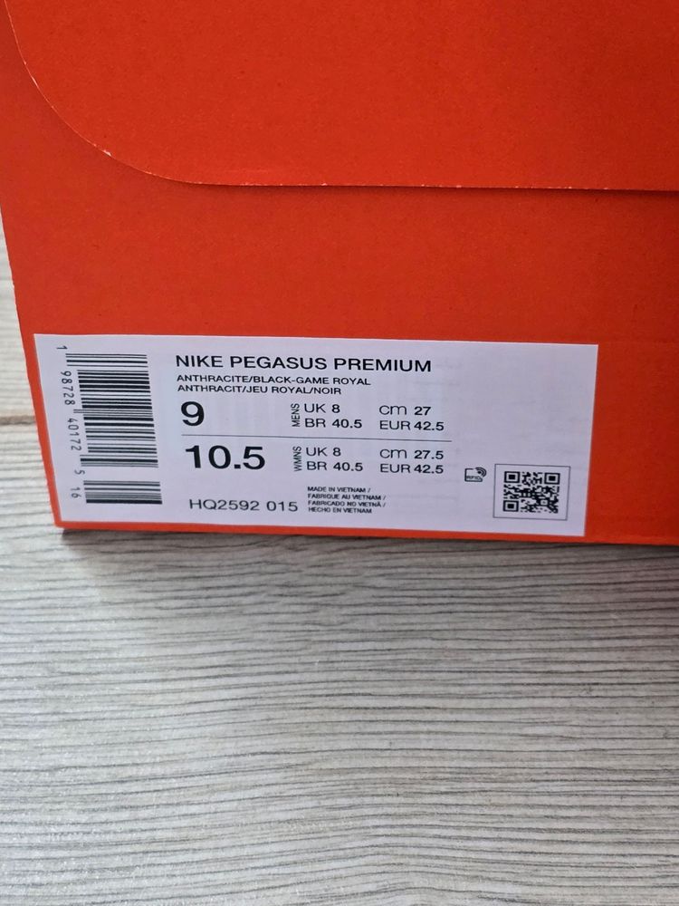 Nike Pegasus Premium Running Shoes Nike Pegasus Premium Men’s Cushioned Running Trainers Black/Grey/Blue UK 8, 7.5🔥 7