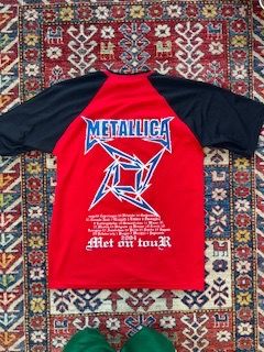Red And Black Metallica Band T-Shirt