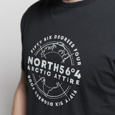 North564 Mens Big And Tall Size Printed Printed Crew Tee in EU Size 11