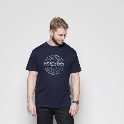 North564 Mens Big And Tall Size Printed Printed Crew Tee in EU Size 13