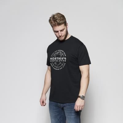 North564 Mens Big And Tall Size Printed Printed Crew Tee in EU Size 14
